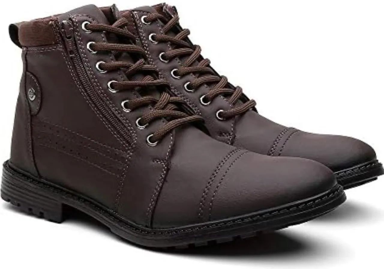 Coturno Masculino Novo Lacrado - Ideal Motoboy / Uso Diário