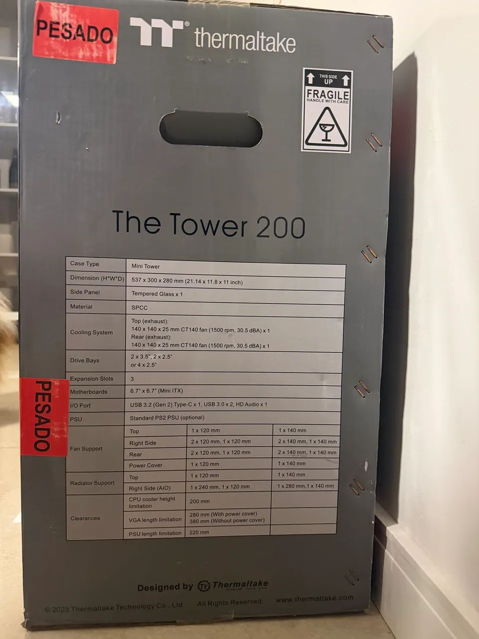 Gabinete Thermaltake The Tower 200 Black - LACRADO na caixa - Foto 4