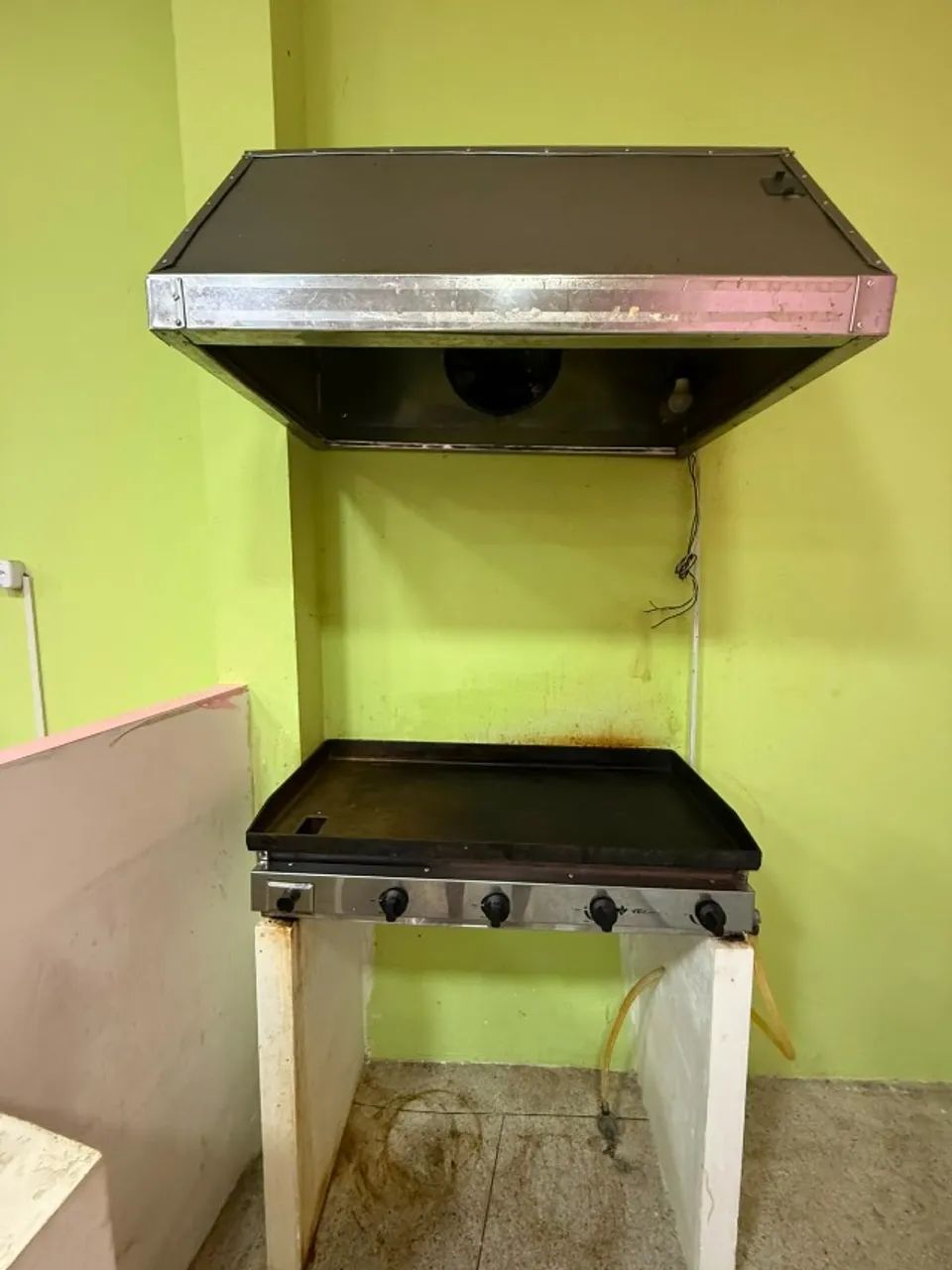 Chapa de Hamburguer Venâncio + Coifa inox com Exaustor