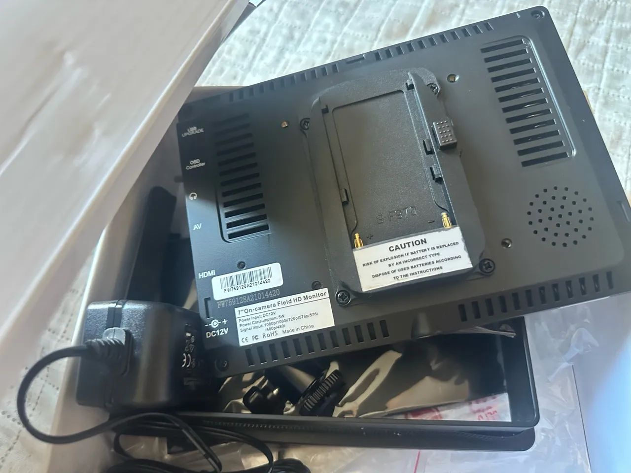 Monitor para câmera 7 polegadas  - Foto 3