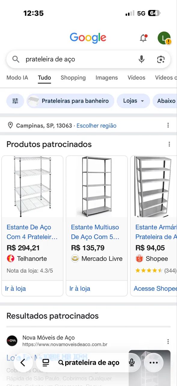 Prateleira de aço  - Foto 3