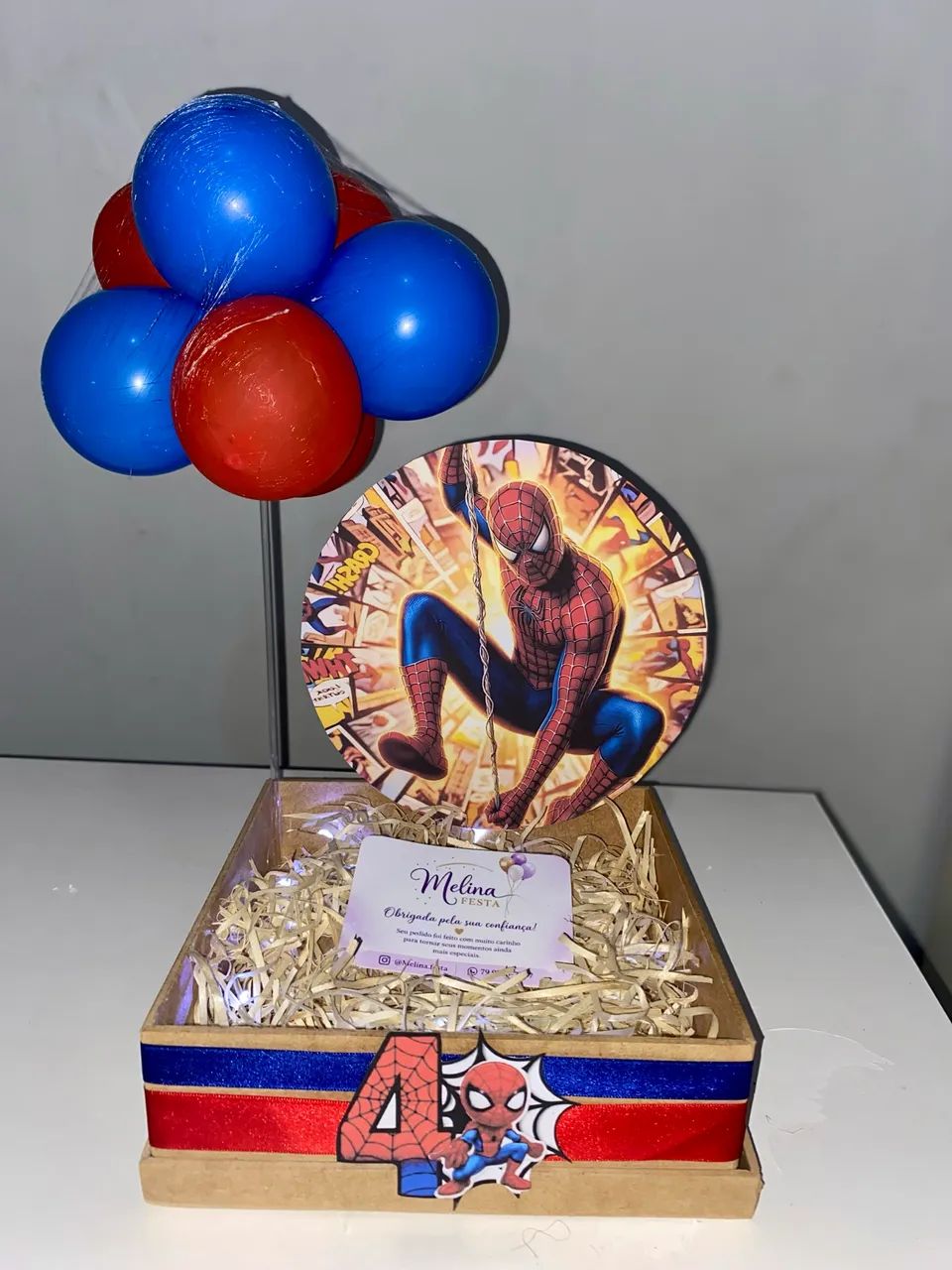 Festa na caixa cesta em mdf - Foto 2