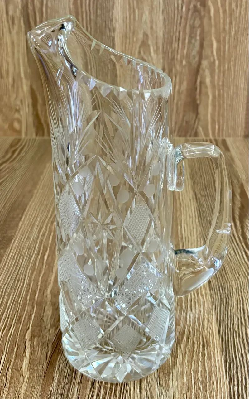 Jarra antiga de cristal  - Foto 2