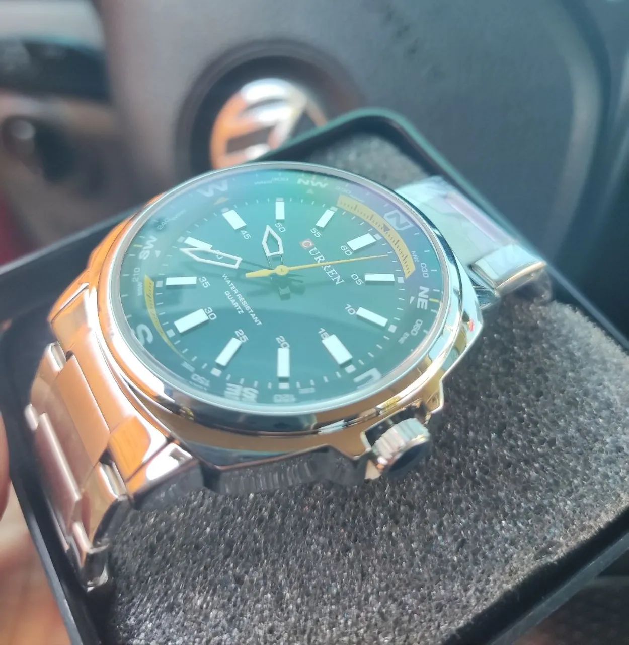 Relógio Masculino Curren 8455 | Aço Inoxidável e 3ATM<br> - Foto 3