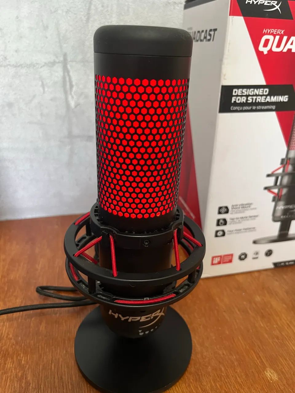Microfone HyperX Quadcast com Caixa - Foto 2