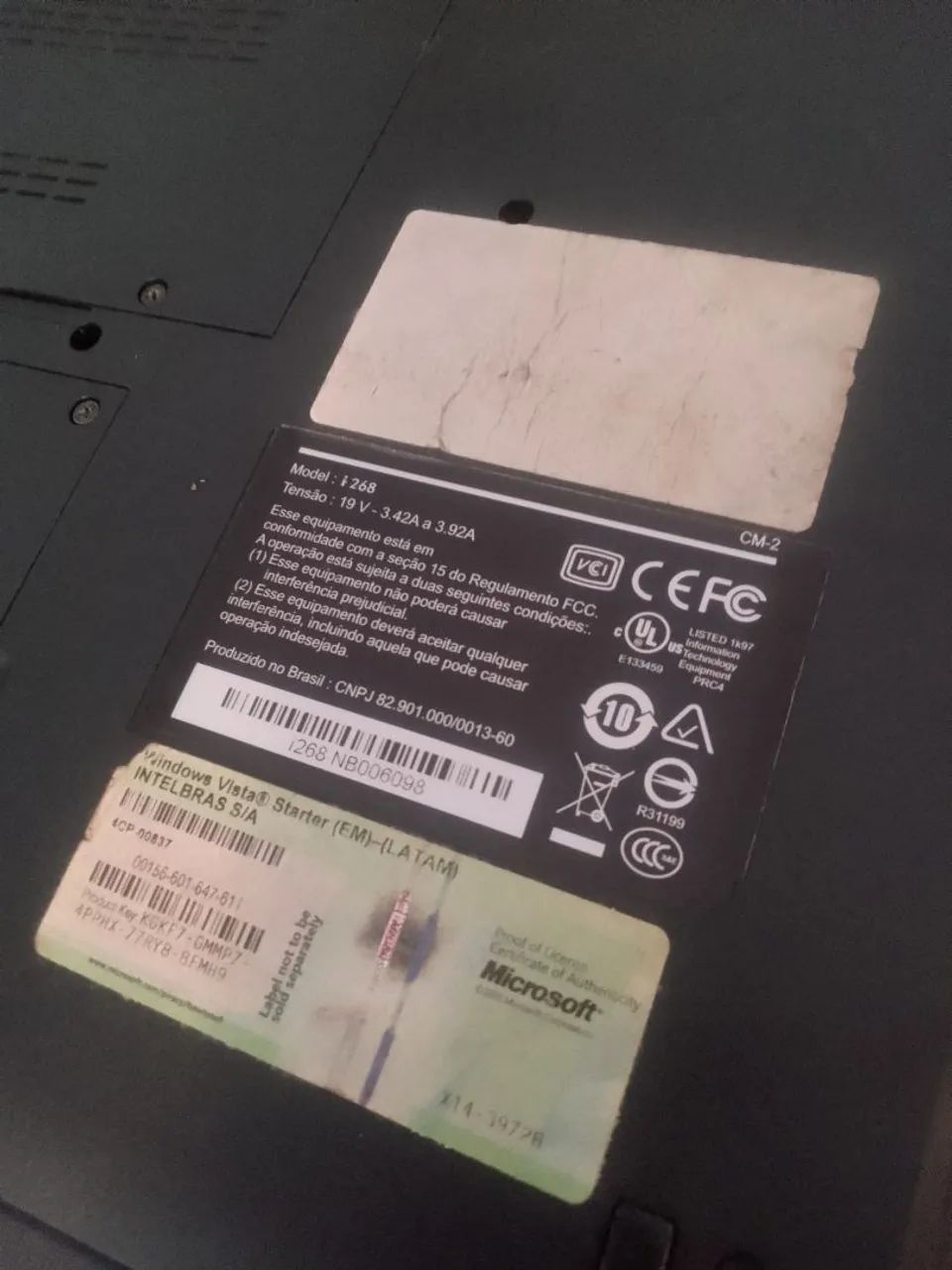 Notebook antigo intelbras funcionanfo ligado na tomada - Foto 2