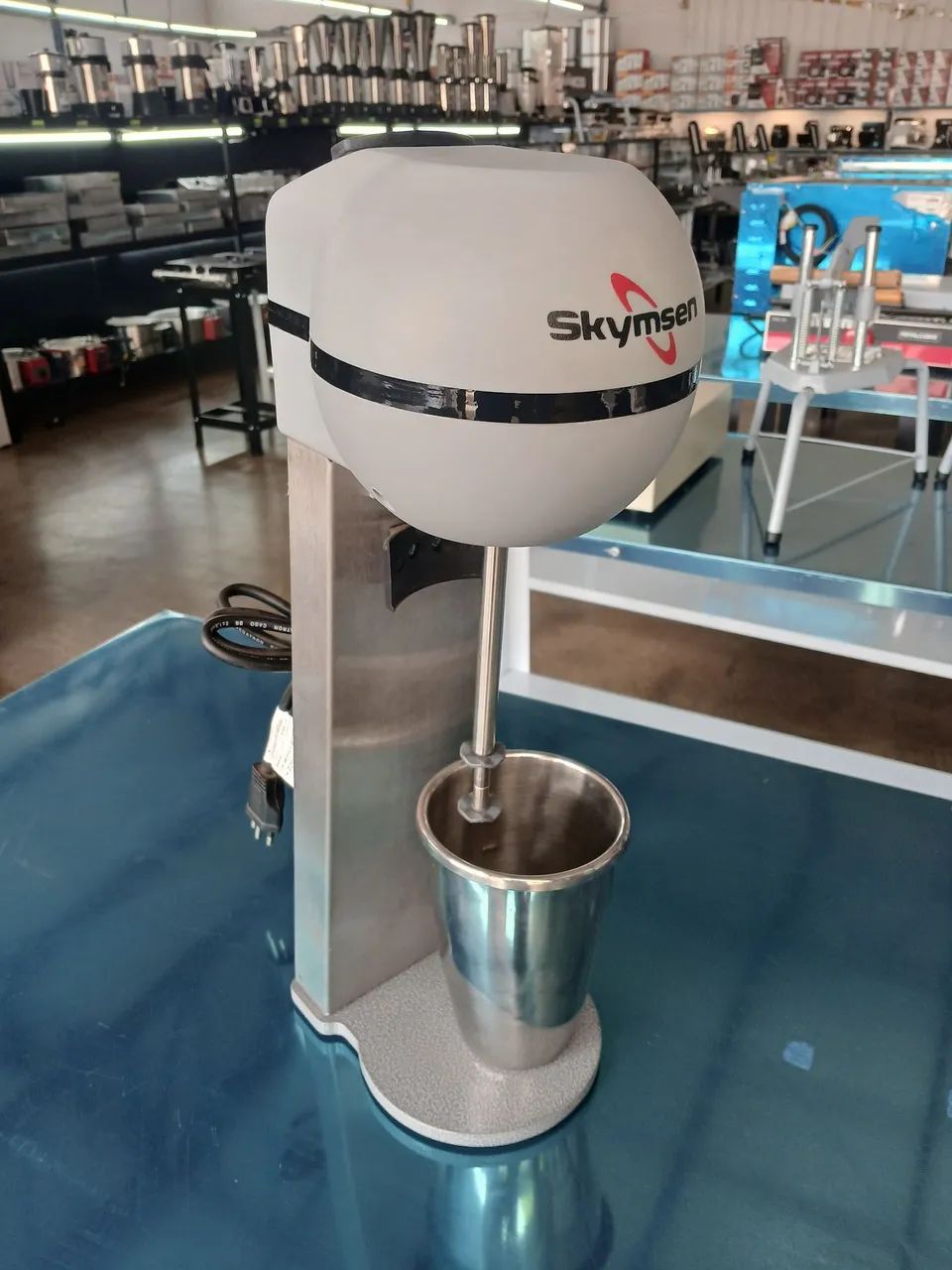 Batedor De Milk Shake Copo Inox 1 Haste Skymsen  - Foto 3