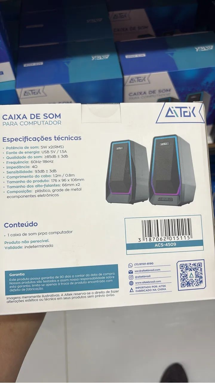 Caixa de Som para computador - Novo!!! - Foto 2
