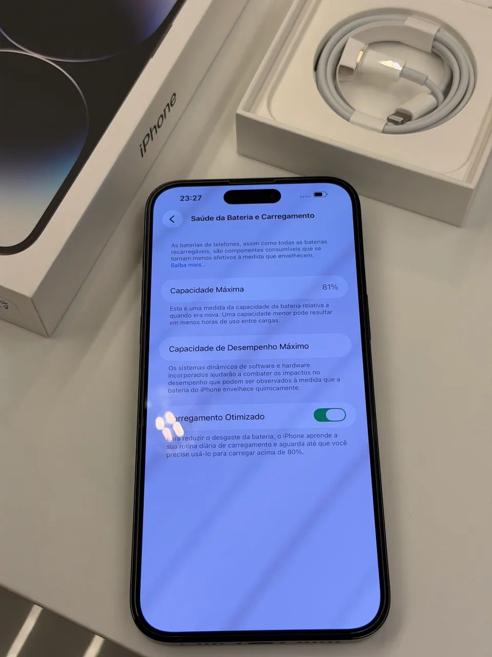 Vendo Iphone 14 PRO MAX 128GB Preto Espacial (Space Black). - Foto 5