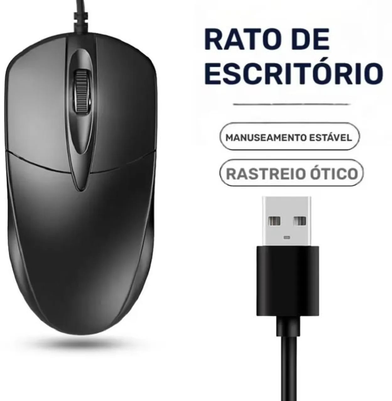 Mouse optico com fio USB - Foto 4