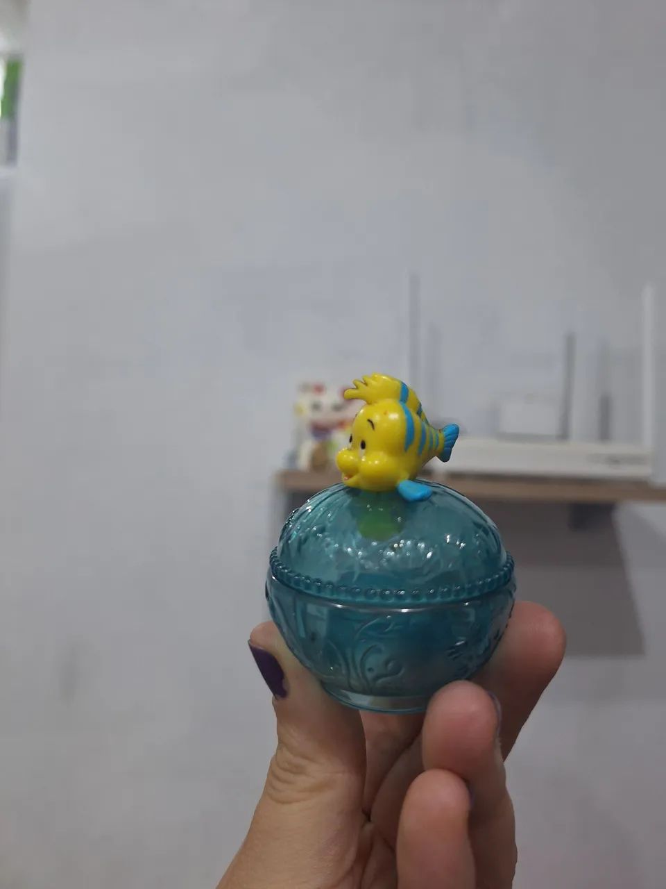 Miniatura pequena sereia linguado importado 