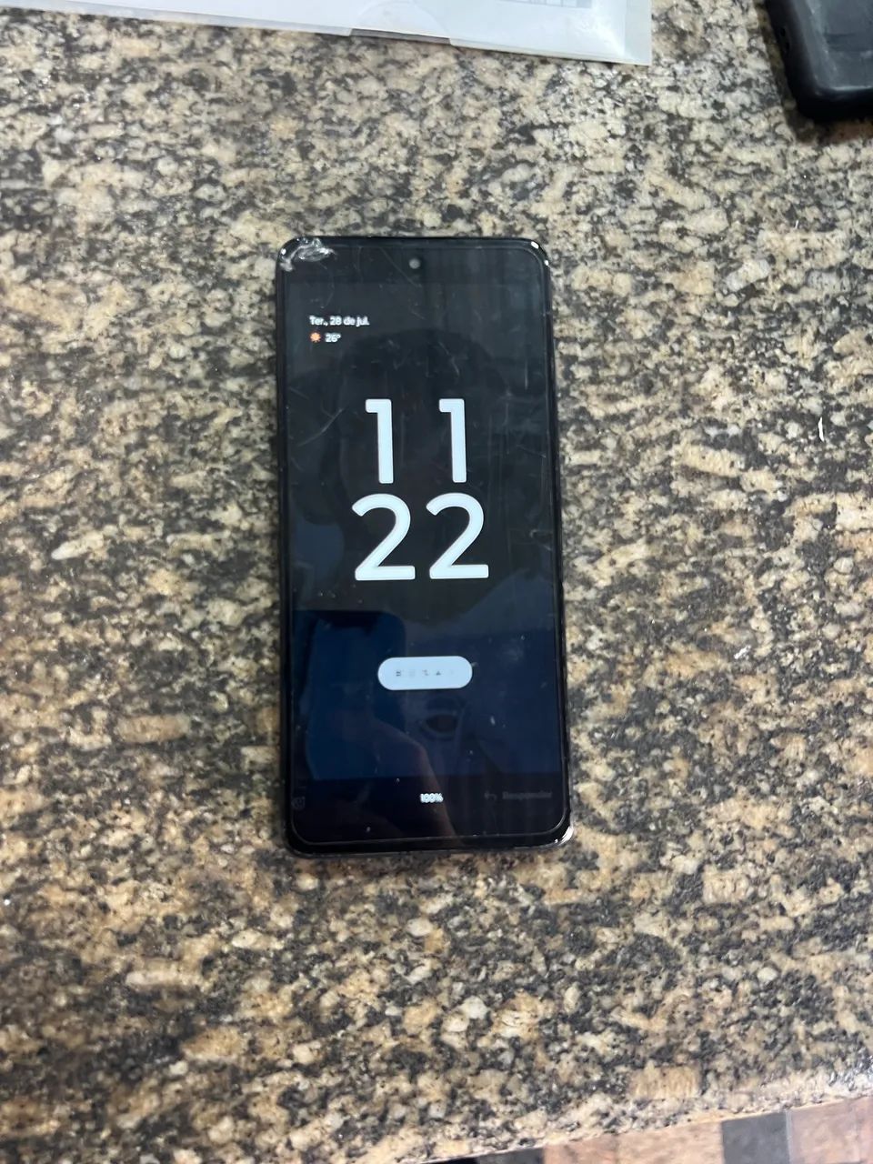 Moto g62 5g (tela quebrada no canto,porém funcionando perfeitamente) - Foto 3
