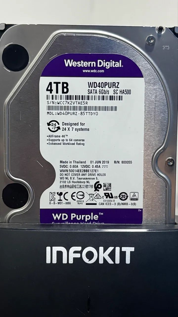 HD Purple 4tb + Case externo - Foto 2