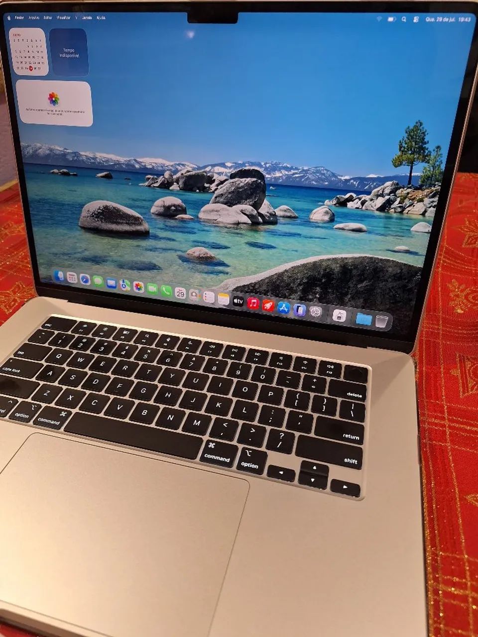 MACBOOK AIR M3 15 POLEGADAS C/ 8 CICLOS 100 % SAÚDE * NOVO