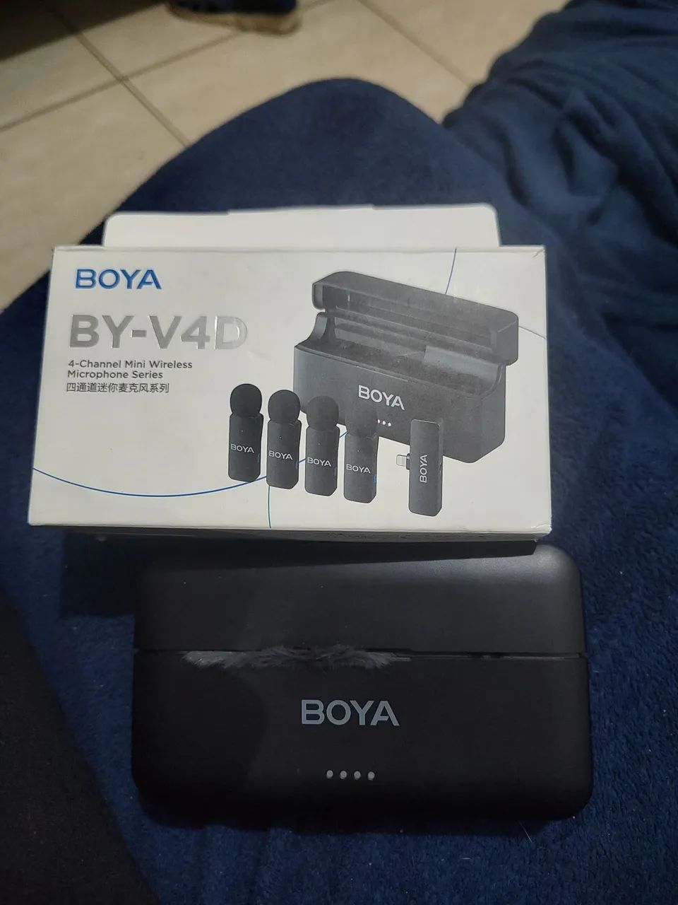 Microfone boya 4 lapelas  - Foto 2