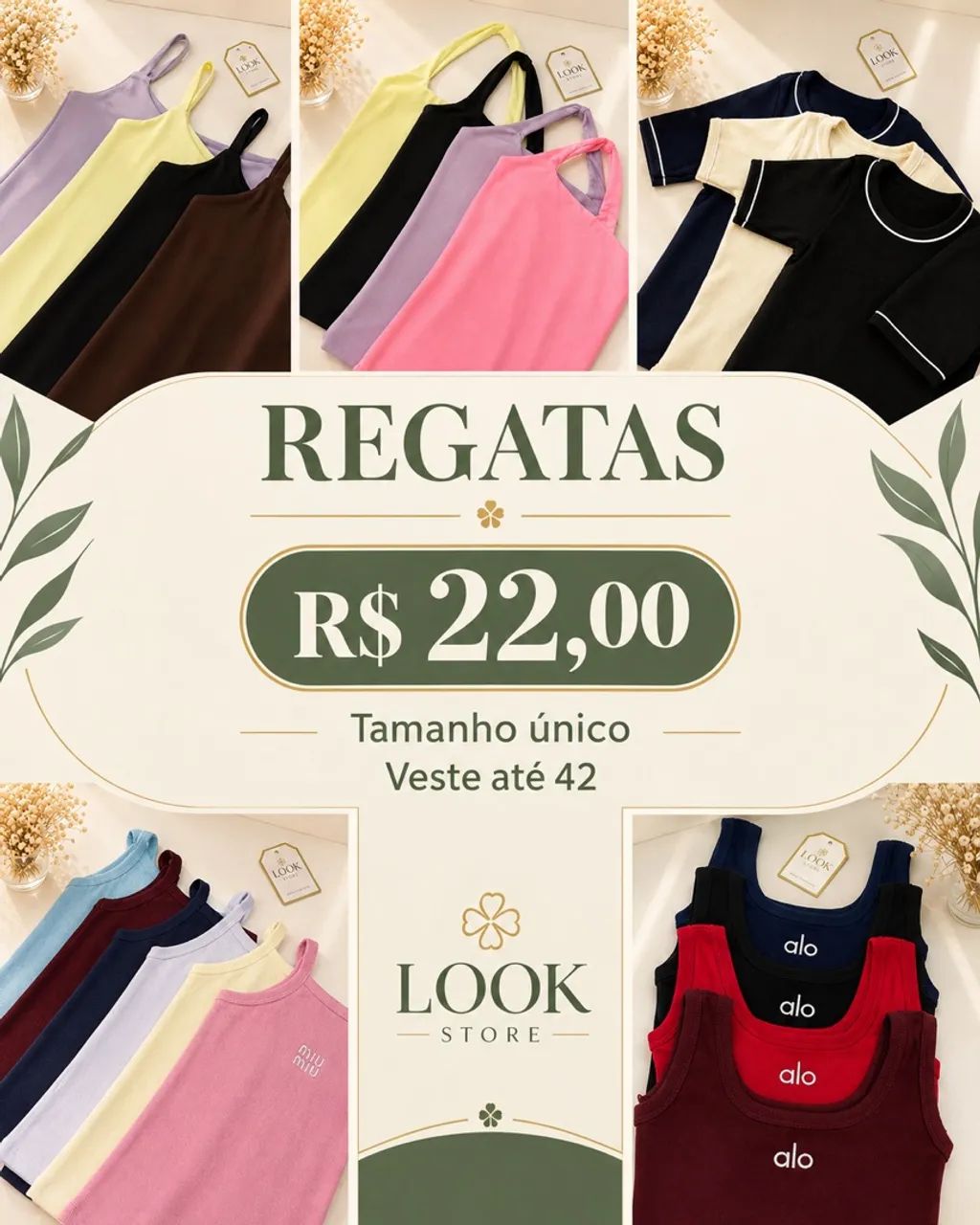 Blusas na promoção 