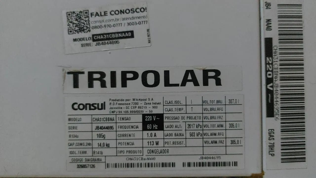 FREEZER CONSUL 305L (CONSERVADA) - Foto 2