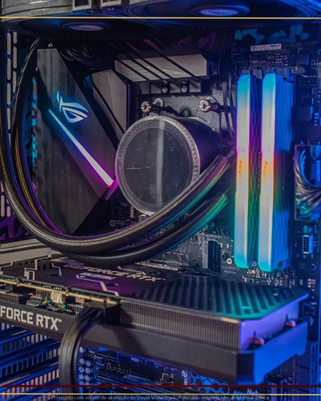 Setup Gamer Ryzen 5 5600G, 16gb, 1TB NVMe, RTX 3060 12gb, WC 360mm, Fonte 750W - Foto 6