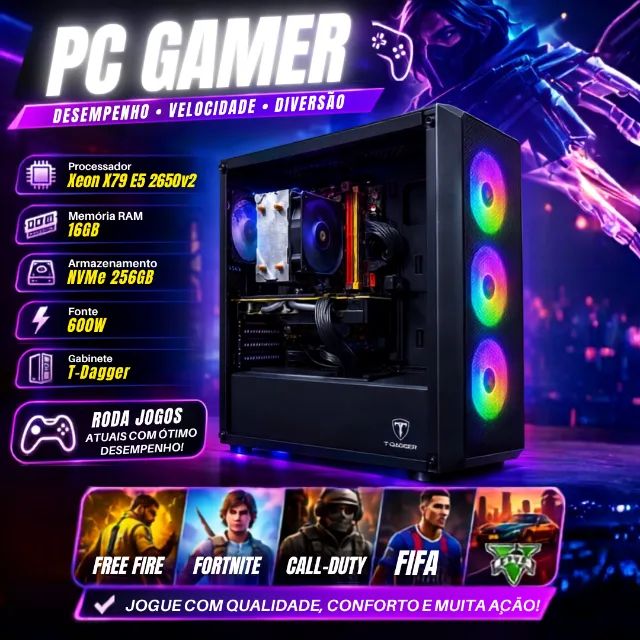 pc gamer 16gb rx580 x79