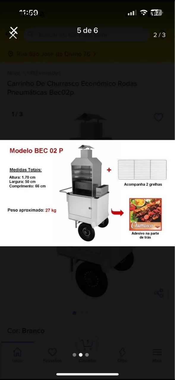 Vendo carrinho de churrasco  - Foto 4