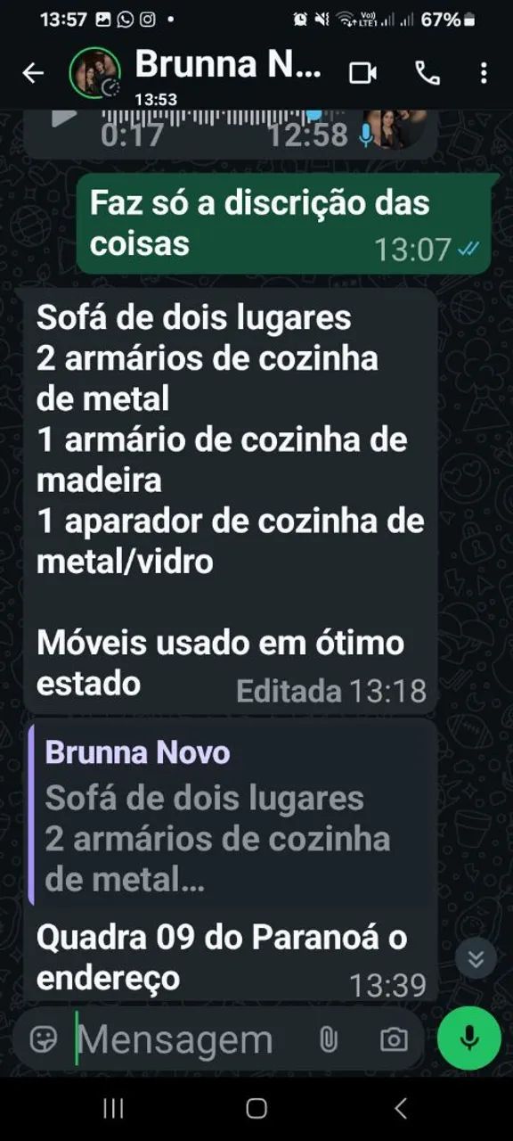  Quarteto de móveis 