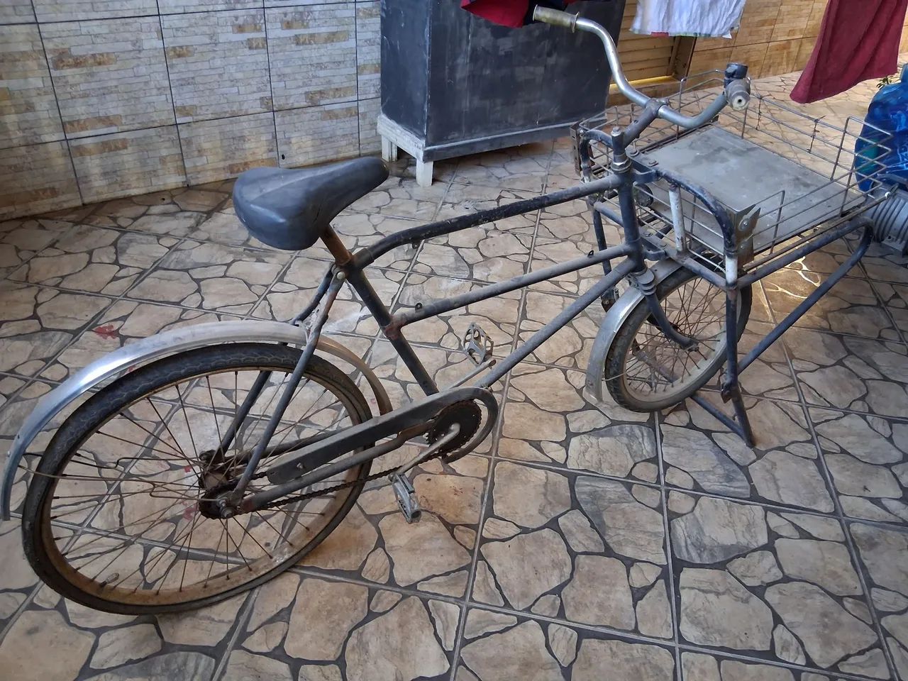 Antiga Bicicleta Cargueira - Butcher's Bike pra restauro - Foto 2