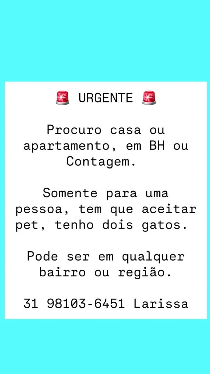 A procura de casa para alugar em BH!!
