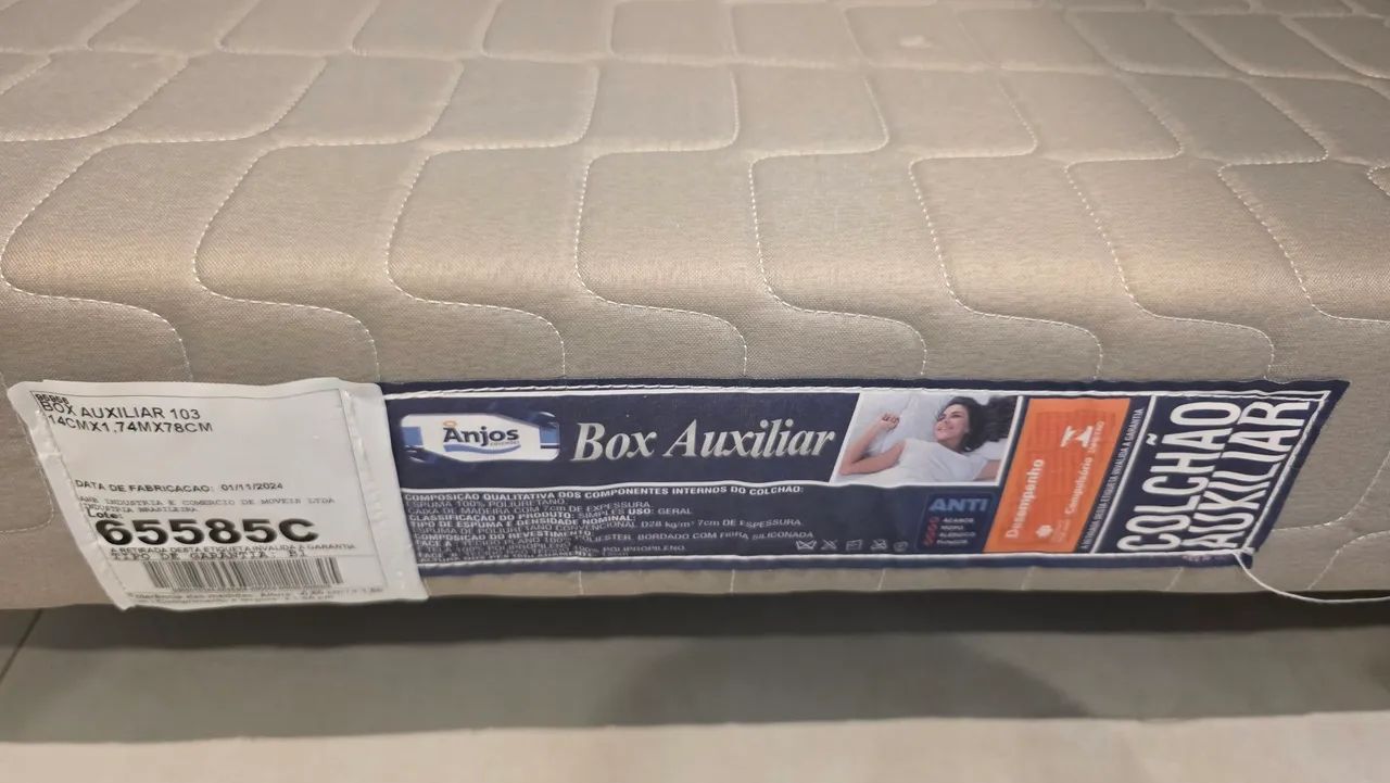 Colchão + Box com Cama Auxiliar Marca D' Angelis - Foto 2