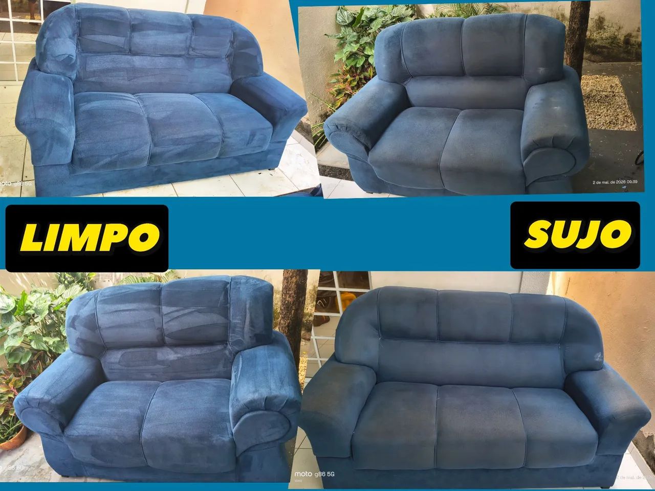 SEU SOFÁ LIMPINHO E CHEIROSO!  - Foto 3
