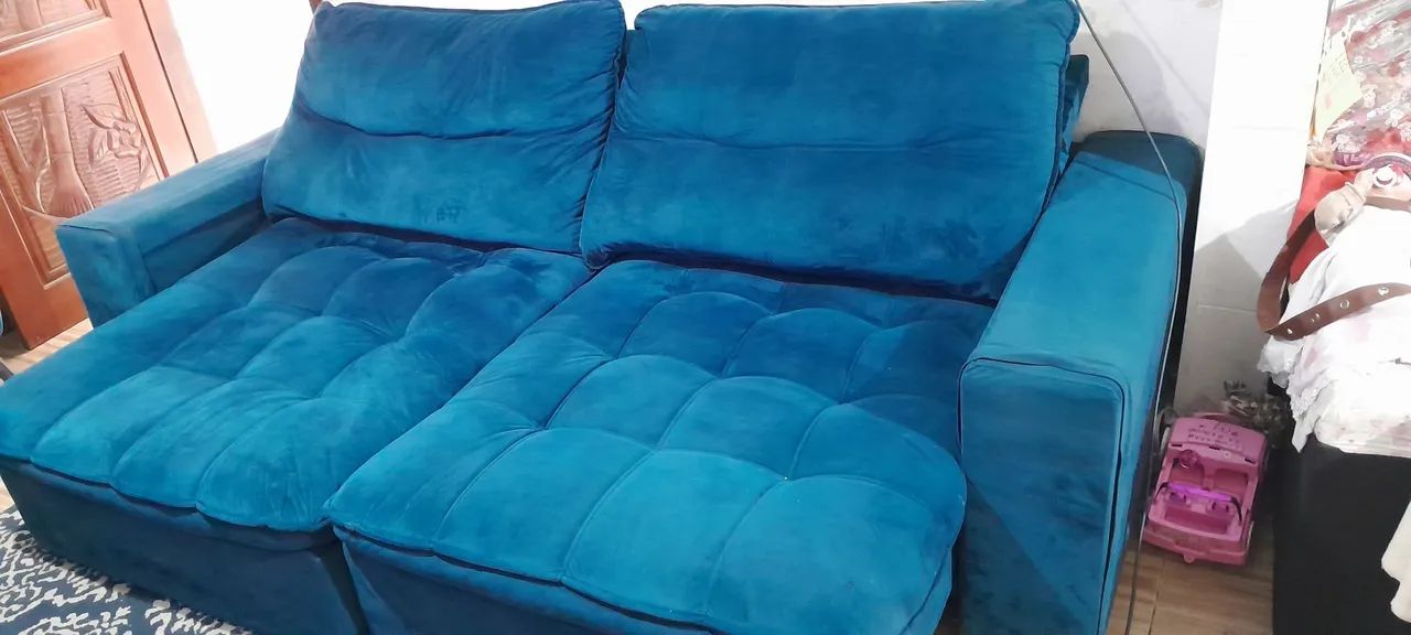 Sofá 4 lugares e 2 poltronas