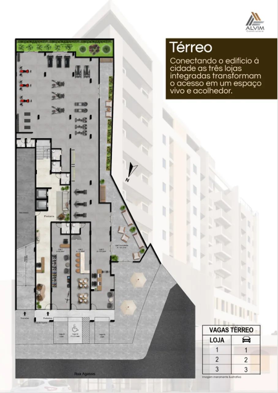 Lançamento de apartamentos studios e 2 quartos no Manoel Honório - Praça Agassis - Space E - Foto 4