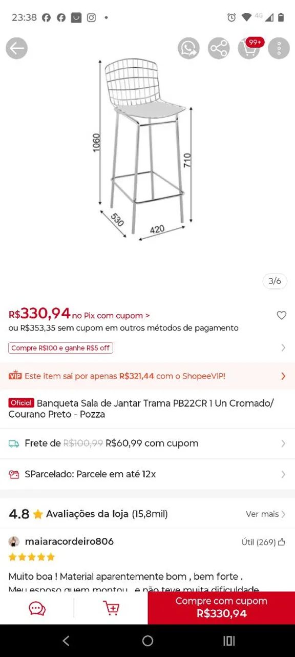 2 banquetas alta lindas e pouco usada  - Foto 3