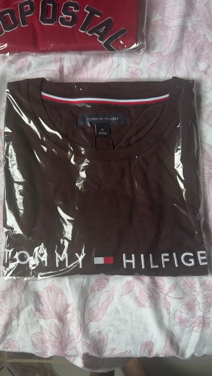 Camiseta tommy Hilfiger roxa - Foto 4