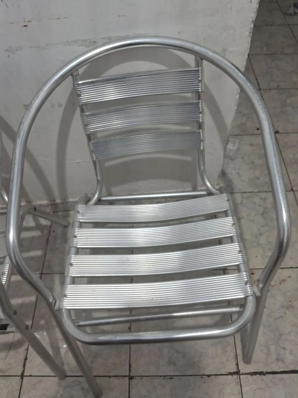 Cadeira de alumínio são 3 - Foto 2