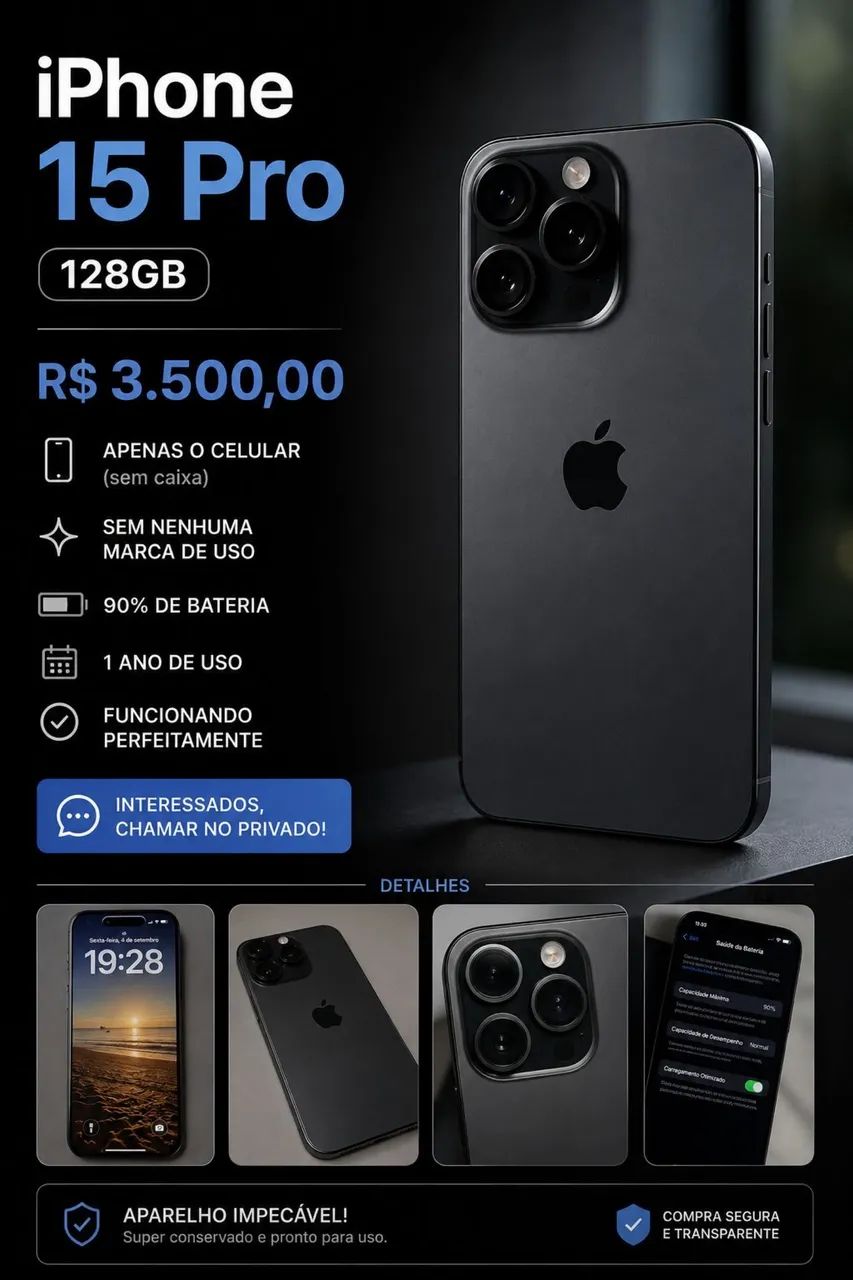 IPHONE 15 PRO 128gb  - Foto 2