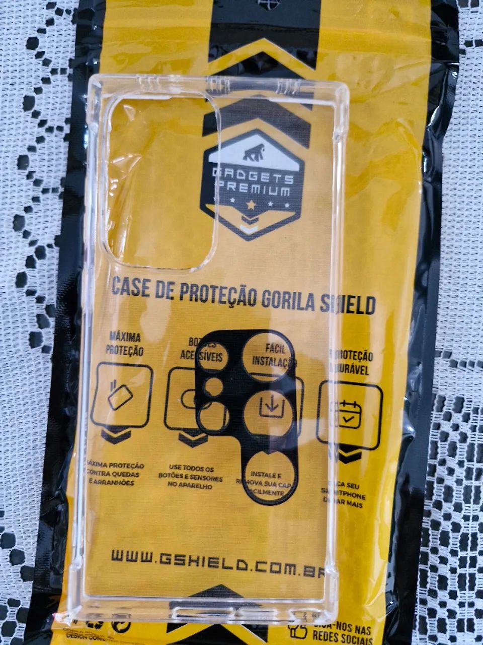 Kit Capa mais Película de Câmera para Samsung Galaxy S23 Ultra