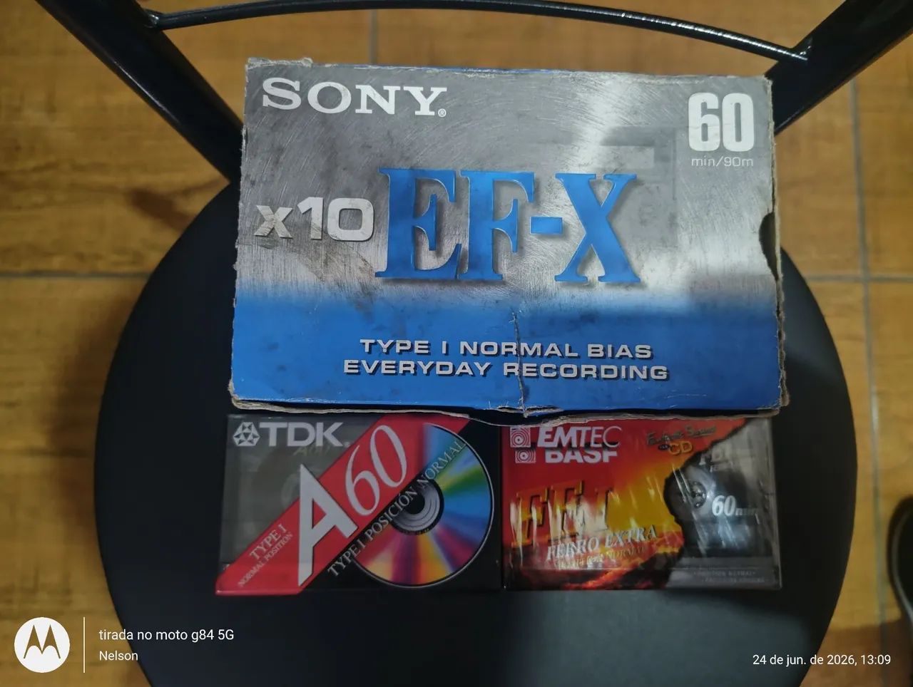 Fitas K7 lacradas Sony, Tdk e BASF 