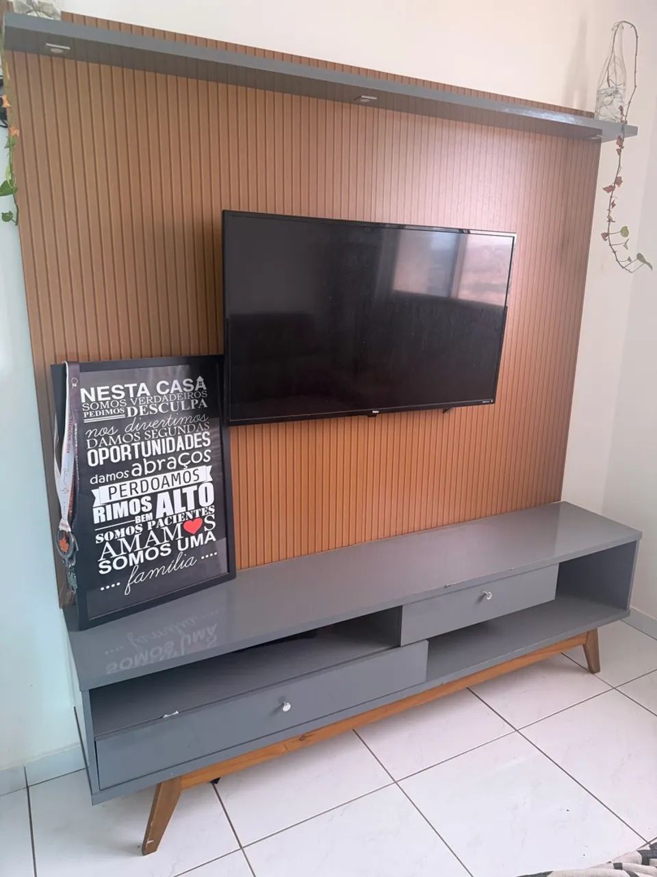 Rack com painel 