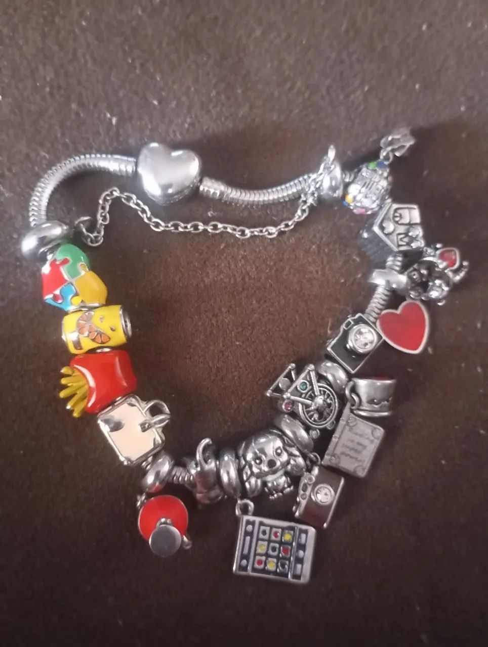 Pulseira berloque em aço  - Foto 2