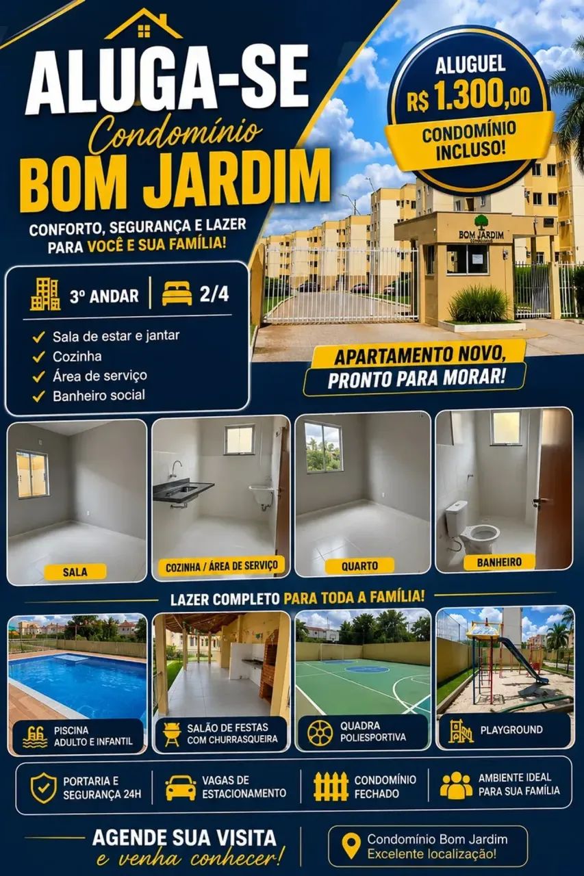 Alugo Apto Res Bom Jardim