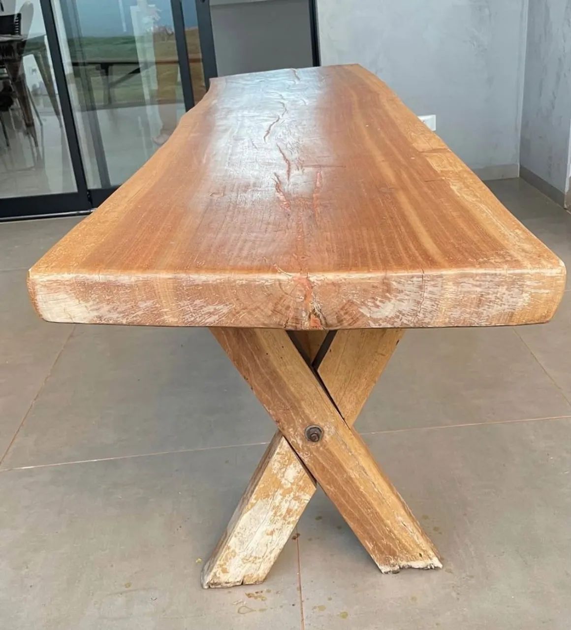 Mesa de madeira maciça 2 METROS - Foto 4