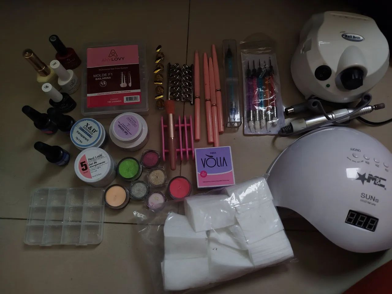 Kit alongamento de unha 