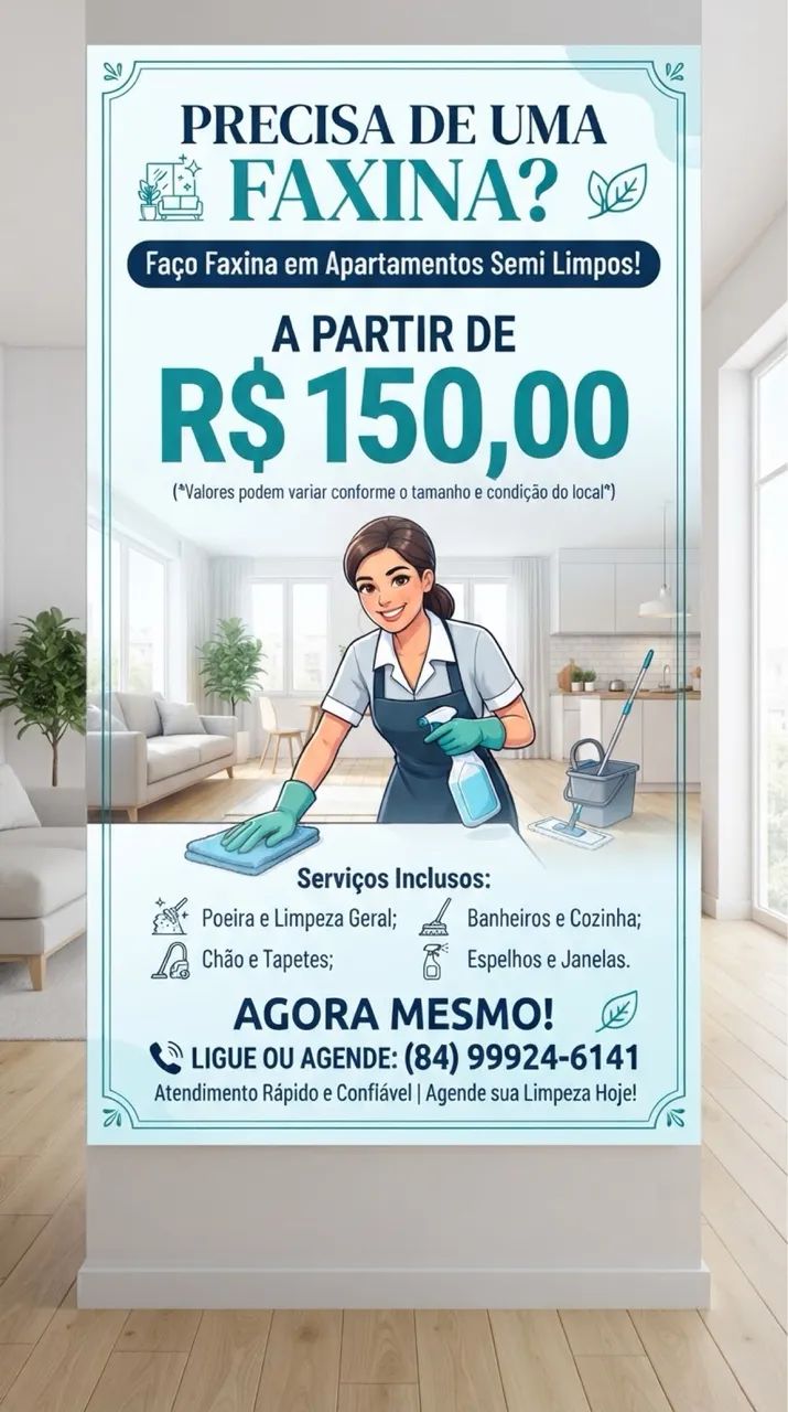 Faço faxina 