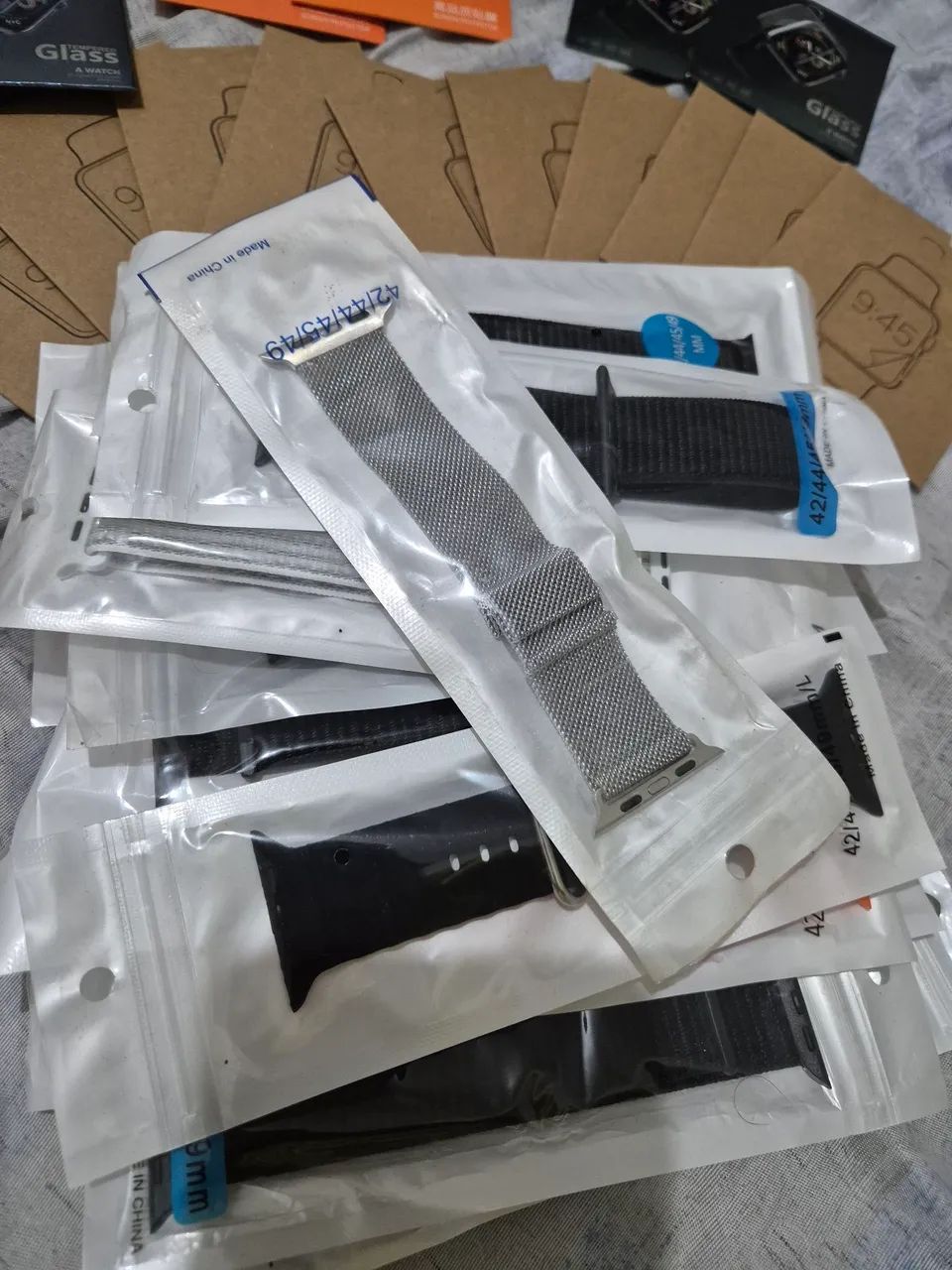Kit pulseiras e películas de SmartWatch para revenda