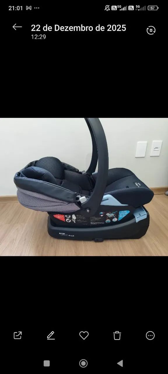 Cadeirinha de carro com bebe conforto  - Foto 2