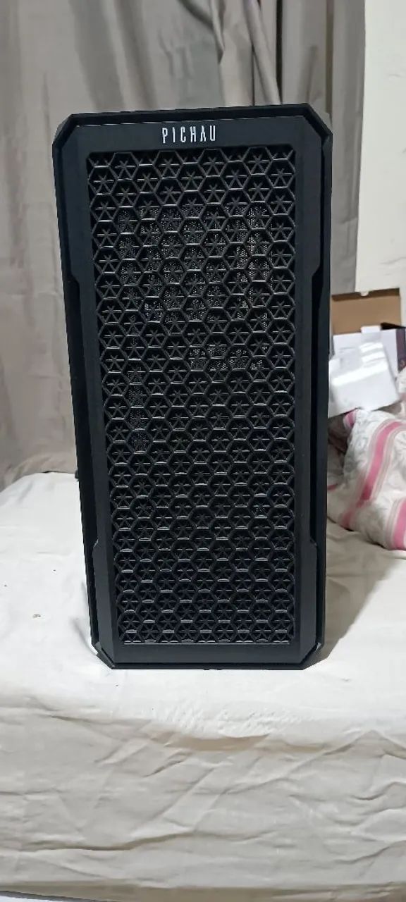 Gabinete Gamer Pichau Apus RGB Mid- Tower,Lateral de Vidro Temperado,3 Fans Preto - Foto 2