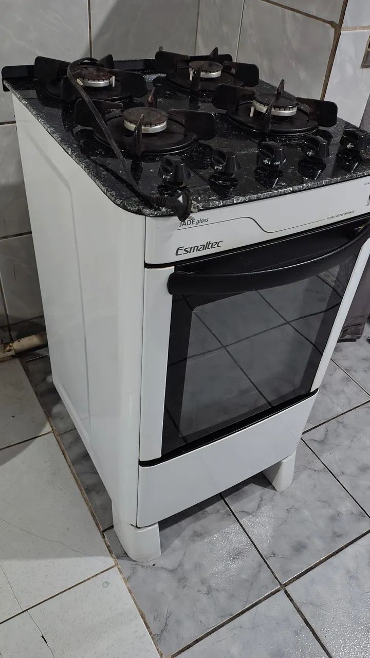 Fogão Esmaltec 4 bocas elétrico com tampo de vidro - Foto 4