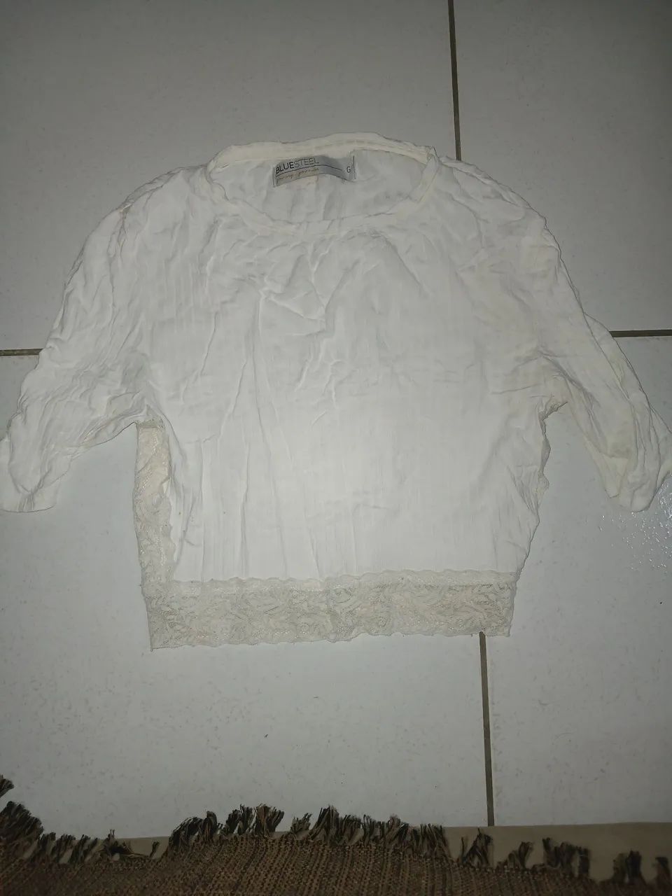 Camiseta Feminina Branca de Algodão