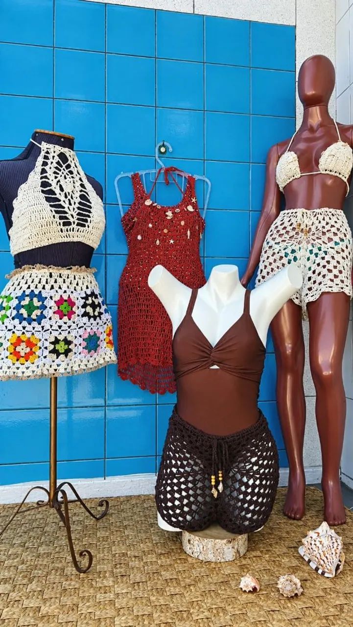Conjunto maravilhoso de crochê 