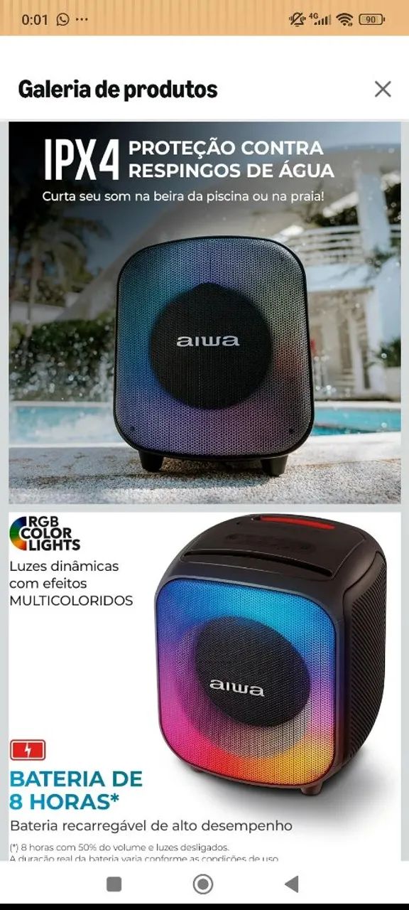 Caixa de som aiwa - Foto 4